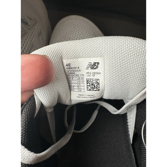 New Balance 860v14 Fresh Foam x Men's Running Shoes Gray, Size 12 4E Wide - Picture 8 of 10